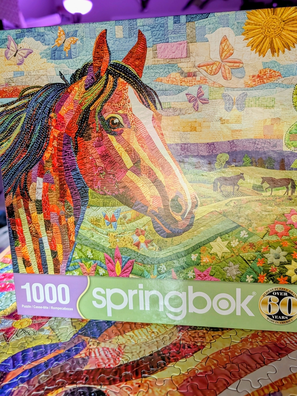 Springbok 1000-Piece Colorful Horse Jigsaw Puzzle